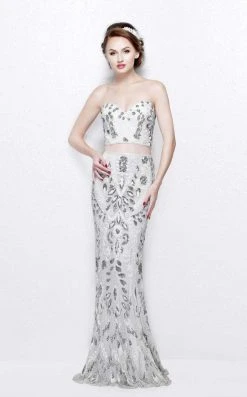 Formal Gowns Primavera Couture - Vibrant Two-Piece Strapless Sweetheart Sheath Gown 1884 10 Formal Gowns Primavera Couture - Vibrant Two-Piece Strapless Sweetheart Sheath Gown 1884