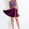 Rachel Allan - 4658 Two Piece Beaded Velvet A-line Dress 1 Rachel Allan - 4658 Two Piece Beaded Velvet A-line Dress
