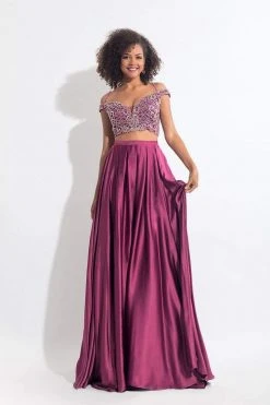 Rachel Allan - 6020 Beaded V-neck A-line Dress 12 Rachel Allan - 6020 Beaded V-neck A-line Dress