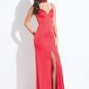 Rachel Allan - 6033 Fitted Sweetheart Gown With Slit Formal Gowns