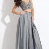 Formal Gowns Rachel Allan - 6034 Two Piece Beaded Chiffon A-line Dress