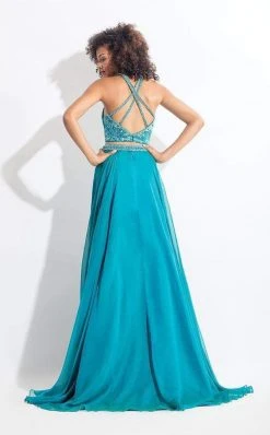 Rachel Allan - 6063 Beaded Halter A-line Dress Formal Gowns 15 Rachel Allan - 6063 Beaded Halter A-line Dress Formal Gowns