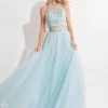Formal Gowns Rachel Allan - 6120 Embellished Halter Ballgown 2 Formal Gowns Rachel Allan - 6120 Embellished Halter Ballgown