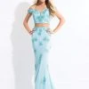 Rachel Allan - 6124 Two Piece Beaded Sheath Dress Formal Gowns 2 Rachel Allan - 6124 Two Piece Beaded Sheath Dress Formal Gowns