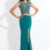 Rachel Allan - 6165 Two Piece Beaded Cap Sleeves Gown