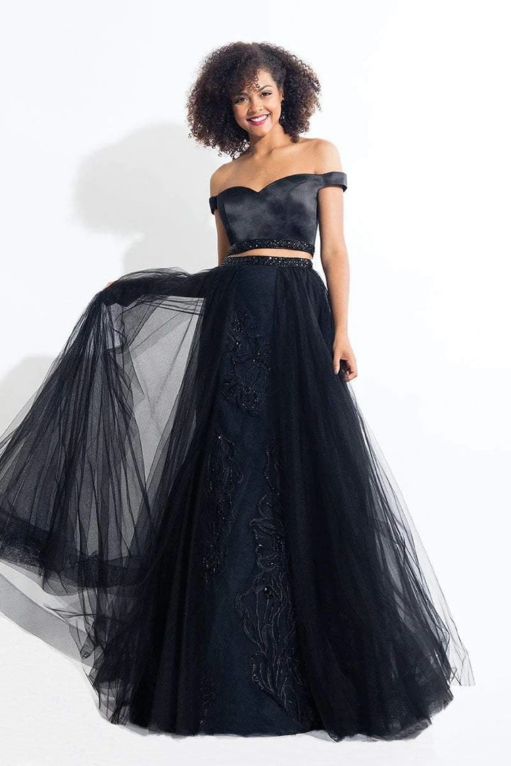 Formal Gowns Rachel Allan - 6198 Two-Piece Floral Embroidered Gown 3 Formal Gowns Rachel Allan - 6198 Two-Piece Floral Embroidered Gown