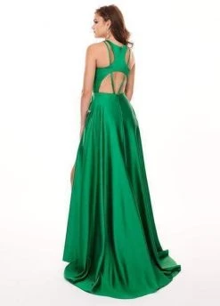 Rachel Allan - 6405 Halter Neck And Shorts With Overlay Prom Dress