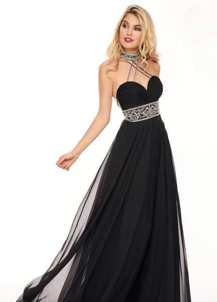 Rachel Allan - 6421 Rhinestone Ornate Collared Sweetheart Chiffon Gown 5 Rachel Allan - 6421 Rhinestone Ornate Collared Sweetheart Chiffon Gown