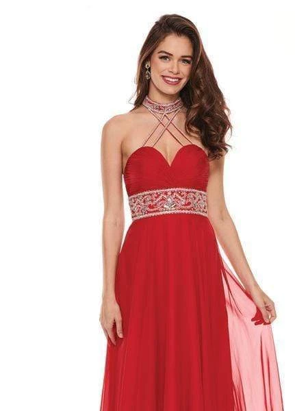 Rachel Allan - 6421 Rhinestone Ornate Collared Sweetheart Chiffon Gown 11 Rachel Allan - 6421 Rhinestone Ornate Collared Sweetheart Chiffon Gown