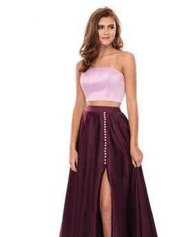 Rachel Allan - 6422 Two Piece Matte Satin A-line Dress Formal Gowns 12 Rachel Allan - 6422 Two Piece Matte Satin A-line Dress Formal Gowns