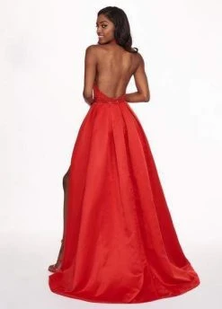 Rachel Allan - 6423 Inverted Halter Romper A-Line Gown