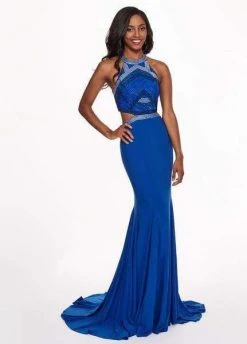 Rachel Allan - 6444 Beaded Halter Cutout Sheath Dress Formal Gowns 7 Rachel Allan - 6444 Beaded Halter Cutout Sheath Dress Formal Gowns