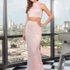 Formal Gowns Rachel Allan - 6450 Two Piece Sequined High Halter Trumpet Dress 1 Formal Gowns Rachel Allan - 6450 Two Piece Sequined High Halter Trumpet Dress