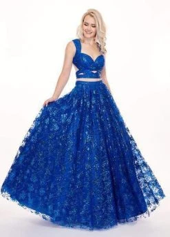 Formal Gowns Rachel Allan - 6467 Sequined Two-Piece Sweetheart Bodice Gown