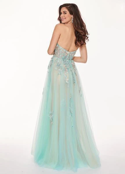 Rachel Allan - 6474 Embroidered Floral Illusion Corset Gown Formal Gowns 7 Rachel Allan - 6474 Embroidered Floral Illusion Corset Gown Formal Gowns