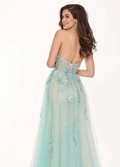 Rachel Allan - 6474 Embroidered Floral Illusion Corset Gown Formal Gowns 15 Rachel Allan - 6474 Embroidered Floral Illusion Corset Gown Formal Gowns