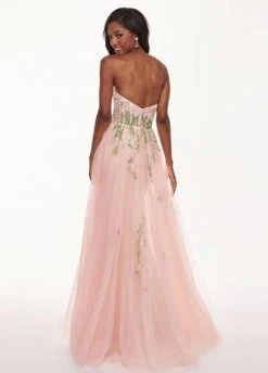 Rachel Allan - 6474 Embroidered Floral Illusion Corset Gown Formal Gowns 10 Rachel Allan - 6474 Embroidered Floral Illusion Corset Gown Formal Gowns