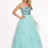Formal Gowns Rachel Allan - 6479 Floral Beaded Layered Tulle Ballgown 1 Formal Gowns Rachel Allan - 6479 Floral Beaded Layered Tulle Ballgown