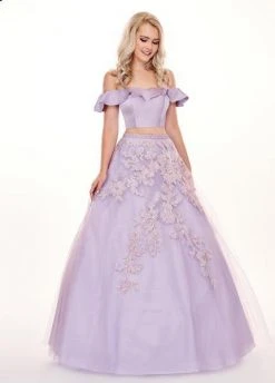 Rachel Allan - 6484 Two-Piece Asymmetrical Embroidered Ballgown 11 Rachel Allan - 6484 Two-Piece Asymmetrical Embroidered Ballgown