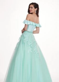 Rachel Allan - 6484 Two-Piece Asymmetrical Embroidered Ballgown 9 Rachel Allan - 6484 Two-Piece Asymmetrical Embroidered Ballgown