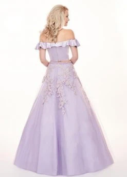 Rachel Allan - 6484 Two-Piece Asymmetrical Embroidered Ballgown 12 Rachel Allan - 6484 Two-Piece Asymmetrical Embroidered Ballgown