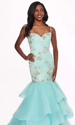 Formal Gowns Rachel Allan - 6485 Embellished Sweetheart Tiered Mermaid Gown