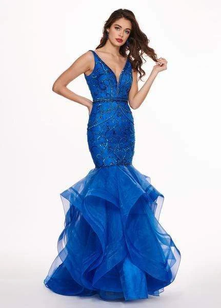 Rachel Allan - 6548 Plunging V-Neck Ruffled Mermaid Dress 6 Rachel Allan - 6548 Plunging V-Neck Ruffled Mermaid Dress