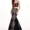 Rachel Allan - 6560 Two Piece Embroidered Tulle Mermaid Dress