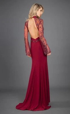 Formal Gowns Rachel Allan Couture - 8266 Long Sleeve Embellished High Neck Gown 9 Formal Gowns Rachel Allan Couture - 8266 Long Sleeve Embellished High Neck Gown