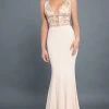 Rachel Allan Couture - 8304 Sequined Plunging V Neck Jersey Gown Formal Gowns 2 Rachel Allan Couture - 8304 Sequined Plunging V Neck Jersey Gown Formal Gowns
