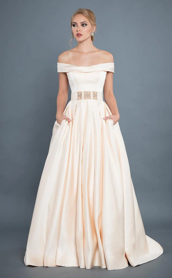 Plus Size Dresses Rachel Allan Couture - 8306 Off-Shoulder Matte Satin Ballgown 3 Plus Size Dresses Rachel Allan Couture - 8306 Off-Shoulder Matte Satin Ballgown