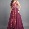 Formal Gowns Rachel Allan Couture - 8352 Lace Scoop Chiffon A-line Gown