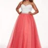 Formal Gowns Rachel Allan Curves - 6677 Strapless Sweetheart Pleated Ballgown