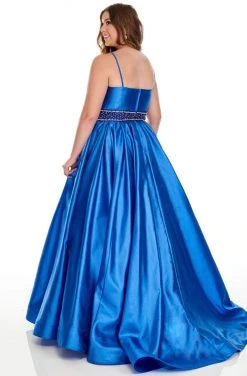 Rachel Allan Curves - 7223 Sweetheart Beaded Waist Ballgown