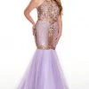 Rachel Allan Curves - 7240 Halter Sequin And Beads Trumpet Dress 2 Rachel Allan Curves - 7240 Halter Sequin And Beads Trumpet Dress