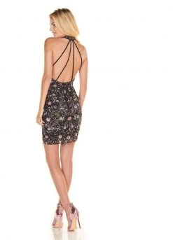 Cocktail Dresses Rachel Allan Homecoming - 4097 Sequined Halter Fitted Dress 8 Cocktail Dresses Rachel Allan Homecoming - 4097 Sequined Halter Fitted Dress