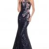 Rachel Allan Homecoming - 4155 Embellished Halter Mermaid Dress