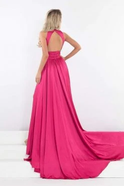 Rachel Allan Prima Donna - 5035 Plunging Cutout Bejeweled Gown Formal Gowns