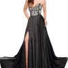 Rachel Allan Primadonna - 5089 Crystal Beaded Satin A-line Gown Formal Gowns