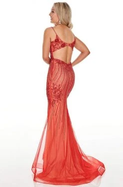 Rachel Allan Prom - 7000 Plunging Bodice Beaded Mermaid Gown 19 Rachel Allan Prom - 7000 Plunging Bodice Beaded Mermaid Gown