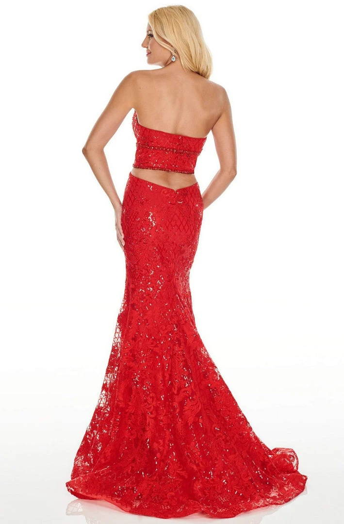 Rachel Allan Prom - 7020 Sequin Embroidered Strapless Gown 8 Rachel Allan Prom - 7020 Sequin Embroidered Strapless Gown