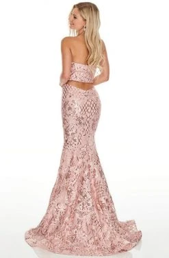 Rachel Allan Prom - 7020 Sequin Embroidered Strapless Gown