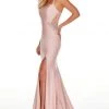Formal Gowns Rachel Allan Prom - 7022 Seamed Mermaid Dress With Slit 2 Formal Gowns Rachel Allan Prom - 7022 Seamed Mermaid Dress With Slit