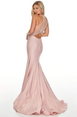 Formal Gowns Rachel Allan Prom - 7022 Seamed Mermaid Dress With Slit