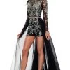 Formal Gowns Rachel Allan Prom - 7026 Bateau Sequined A-Line Dress