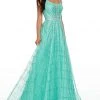 Rachel Allan Prom - 7082 Embellished Halter A-Line Dress Formal Gowns 1 Rachel Allan Prom - 7082 Embellished Halter A-Line Dress Formal Gowns