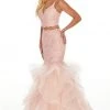 Formal Gowns Rachel Allan Prom - 7083 Two Piece Beaded Tulle Mermaid Dress 2 Formal Gowns Rachel Allan Prom - 7083 Two Piece Beaded Tulle Mermaid Dress