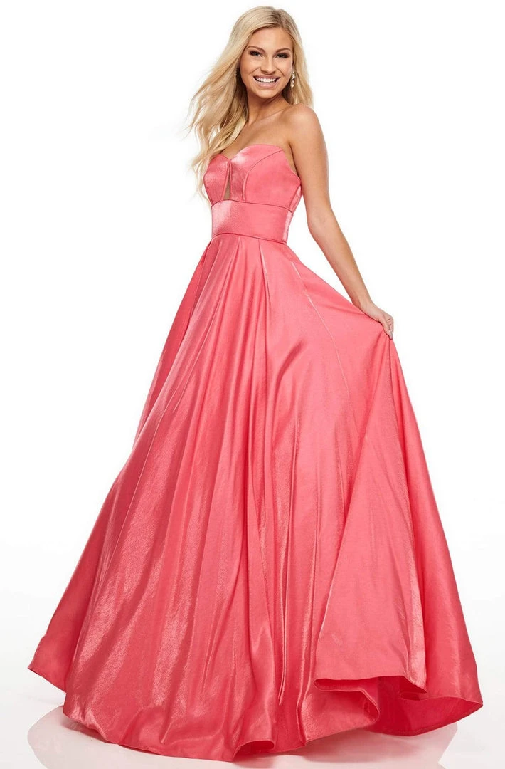 Formal Gowns Rachel Allan Prom - 7139 Strapless Sweetheart Cutout Bodice Long Gown 6 Formal Gowns Rachel Allan Prom - 7139 Strapless Sweetheart Cutout Bodice Long Gown