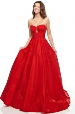 Formal Gowns Rachel Allan Prom - 7139 Strapless Sweetheart Cutout Bodice Long Gown