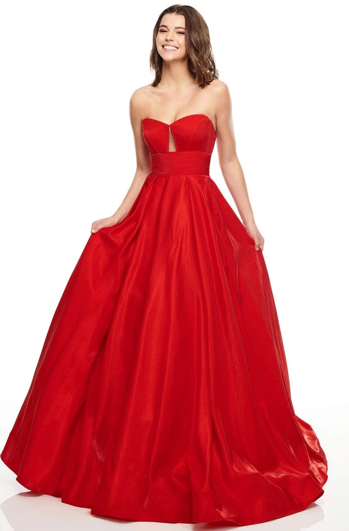 Formal Gowns Rachel Allan Prom - 7139 Strapless Sweetheart Cutout Bodice Long Gown 3 Formal Gowns Rachel Allan Prom - 7139 Strapless Sweetheart Cutout Bodice Long Gown